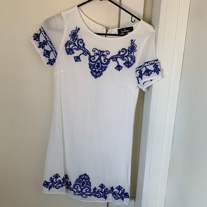 Lulus white shift dress